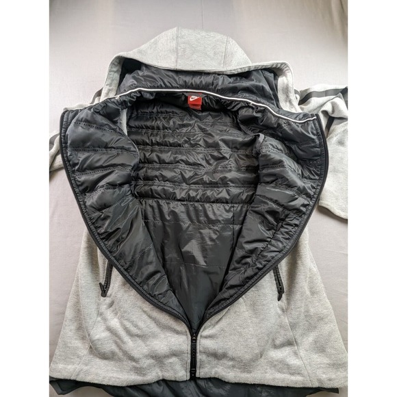Nike Tech Women's Aeroloft Parka Goose Down Heather Gray Black Large (MSRP $250) - Picture 13 of 16